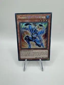 BLGG-EN029 Masked HERO Fountain Secret Rare 1st Ed YuGiOh - Image 4