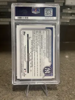 2024 Bowman Chrome FRANCISCO VILORIO /100 1st RC Auto Mini Diamond Ref PSA 10 - Image 2
