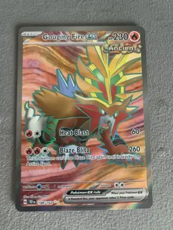 Gouging Fire ex 188/162 Sv05: Temporal Forces Holo Full Art Rare Pokemon - Image 1