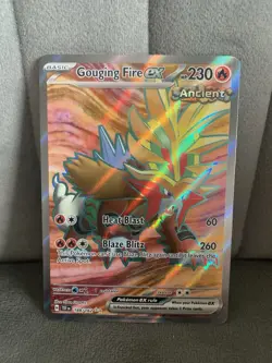 Gouging Fire ex 188/162 Sv05: Temporal Forces Holo Full Art Rare Pokemon - Image 2