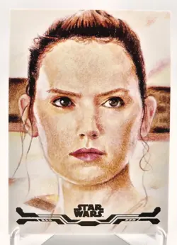 2025 Topps Star Wars Smugglers Outpost Rey Stellar Art Card Insert SAS-79 - Image 1