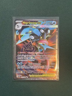Mega Greninja Ex 100 Chaos Rising Ultra Rare Full Art Pokemon Card - Image 1