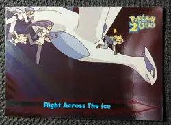 Topps Pokemon The Movie 2000 LUGIA ACROSS THE ICE SILVER FOIL CARD #54 Blue Logo - Image 1