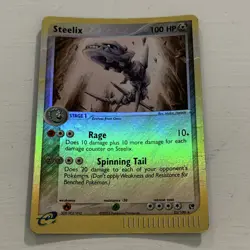 Steelix 23/100 Ex Sandstorm Reverse Holo Foil Rare Pokemon Card DMG - Image 1