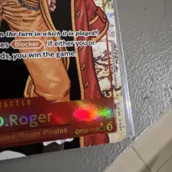 One Piece Card Game Emperors in the SEC OP09 Gol D Roger Card #OP09 -118 English - Image 5