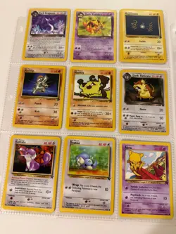 Pokemon TCG 2000 Team Rocket Dark Expansion 18 Card Near-Mint Vintage Lot - Image 2