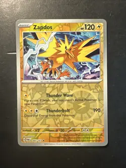 2024 Pokemon S&V Twilight Masquerade Reverse Holo Foil Zapdos 65 /167 - Image 1