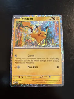 Pokemon Pikachu TCG Holo Card 006/015 McDonald's Promos 2023 Mint Condition - Image 1