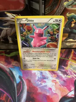 Pokemon Holo Black Star Promo card Ditto- XY40 MP/DMG - Image 2