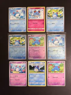 9x Marill Pokemon Card Collection Reverse Holo SM SWSH SV PTCG A2 - Image 1
