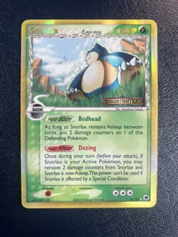 Snorlax (Delta Species) 10/101 Dragon Frontiers Reverse Holo - Pokemon Card LP - Image 1