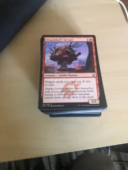 MTG Bulk Red Only Cards 100 Common 25 Uncommon + 5 Bonus Rare/Foil Cards - Image 1