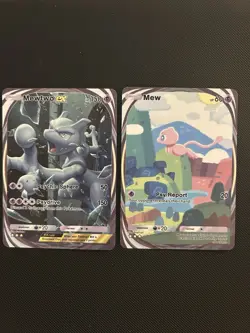 Mew EX Mewtwo EXPokemon Card Display Art Card - Image 1