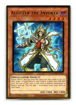 Aleister The Invoker - MAGO-EN016 - Premium Gold Rare - 1st Edition - Yugioh - Image 1