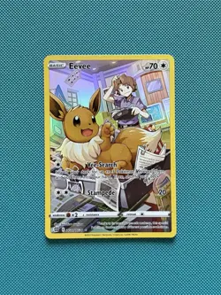 Eevee TG11/TG30 Ultra Rare Trainer Gallery Card Brilliant Stars NM Condition - Image 1