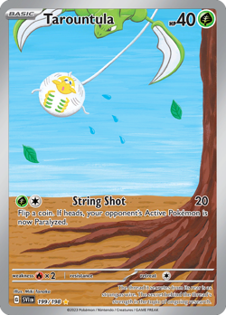 Tarountula 199/198 Holo Scarlet & Violet Pokemon Card 2023 Near Mint - Image 1