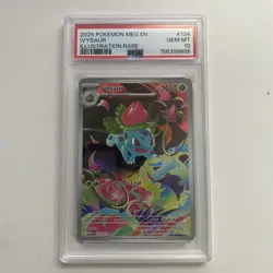 Ivysaur 134/132 Pokemon Full Art Holo Illustration Rare Mega Evolution PSA 10 - Image 1
