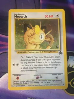 Meowth - #10 - Black Star Promo Pokemon - LP - Image 1