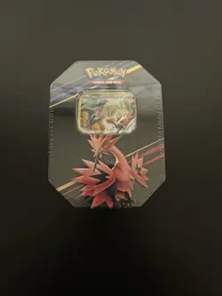 Pokemon TCG: Crown Zenith Galarian Zapdos Ex Tin New Factory Sealed X4 Boosters - Image 1