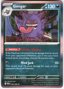 Gengar 050/088 Rare Perfect Order Pokemon Holo Near Mint - Image 1