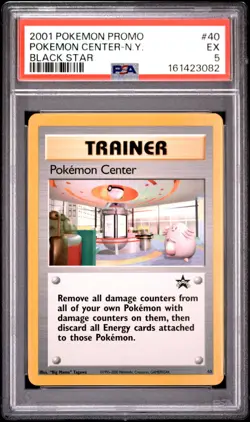 2001 POKEMON PROMO BLACK STAR #40 POKEMON CENTER-N.Y. PSA 5 - Image 1
