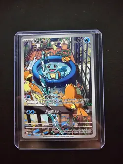 2024 Pokemon Stellar Crown Squirtle #148/142 NM - Image 1