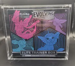 Pokemon TCG Evolving Skies Elite Trainer Box ETB New Sealed + Acrylic Case - Image 1