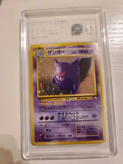 Pokemon 1997 P.M. Japanese Fossil Gengar - Holo #094 TAG 6.5 NM - Image 1