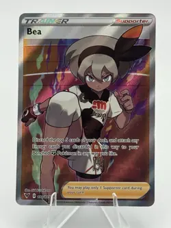 Bea (Full Art) 180/185 Swsh04: Vivid Voltage Holo Pokemon TCG NM - Image 1