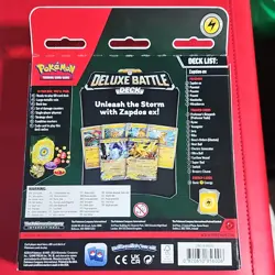 Pokemon Deluxe Battle Deck Zapdos ex Sealed 60-Card Foil Deck w/ Coin & Playmat - Image 2