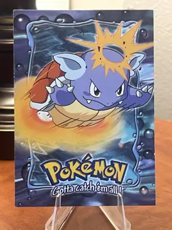 Wartortle-08-Topps Pokemon 1999 Movie Evolution E8 of 12-BLUE LOGO-MP - Image 1