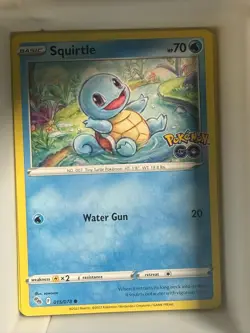 Squirtle 015/078 Common Pokemon GO Pokemon Near Mint - Image 1