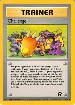 Challenge! 74/82 Uncommon Team Rocket Pokemon LP - Image 1