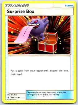 Surprise Box 187/214 Uncommon Unbroken Bonds Pokemon NM Ueda - Image 1
