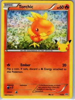Torchic 011/025 Promo McDonald's 25th Anniversary Promos Pokemon Holo Near Mint - Image 1