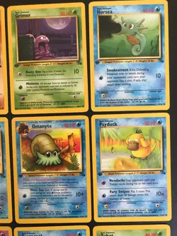 Complete 1st Edition Commons Pokemon Fossil Set WOTC Vintage NM/LP - Image 3