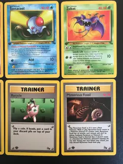 Complete 1st Edition Commons Pokemon Fossil Set WOTC Vintage NM/LP - Image 5