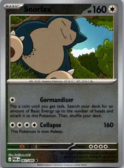 Snorlax 063/088 Common Perfect Order Pokemon Reverse Holo Near Mint - Image 1