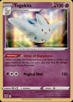 Togekiss 057/189 Holo Rare Astral Radiance Pokemon Near Mint - Image 1