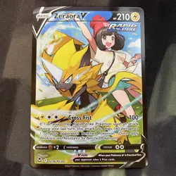 Zeraora V TG16/TG30 Silver Tempest Trainer Gallery Holo Ultra Rare Rapid Pokemon - Image 1