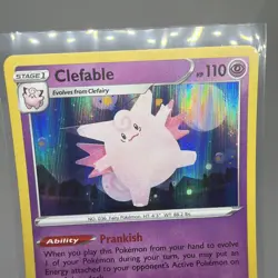 Pokemon Clefable Holo Rare SWSH02: Rebel Clash 075/192 LP+ - Image 3