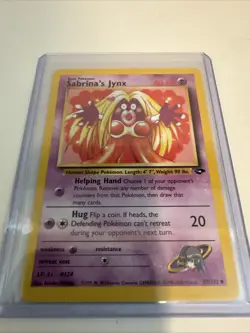 Pokemon TCG Sabrina's Jynx Gym Challenge 57/132 1995 - Image 3