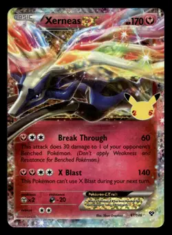 Xerneas EX 97/146 Celebrations Holo Pokemon NM - Image 1
