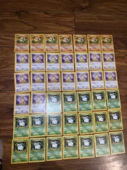 150+ vintage Pokemon cards from Jungle set. Uncommon & common bulk - Image 5