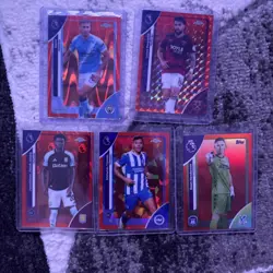 Topps Premier League Numbered Bundle All 5 Cards Out Of 25 - Image 1