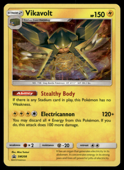 Pokemon TCG - Promo - Vikavolt SM208 Cosmos Holo - P - Image 1