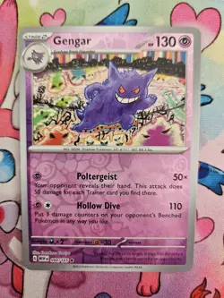 Pokemon Gengar TCG Scarlet & Violet 151 Card 094/165 Reverse Holo NM - Image 1