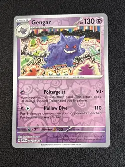 Pokemon Gengar TCG Scarlet & Violet 151 Card 094/165 Reverse Holo NM - Image 1