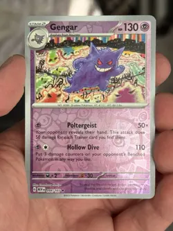 Pokemon Gengar TCG Scarlet & Violet 151 Card 094/165 Reverse Holo NM - Image 1