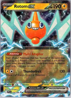 Pokemon TCG 029/094 Rotom ex - Holo ME02: Phantasmal Flames PFL Lightning NM - Image 1
